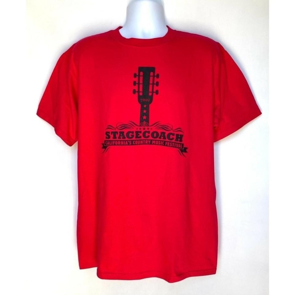 Stagecoach Country Music Festival 2007 T Shirt Mens Large Red USA - Picture 2 of 6